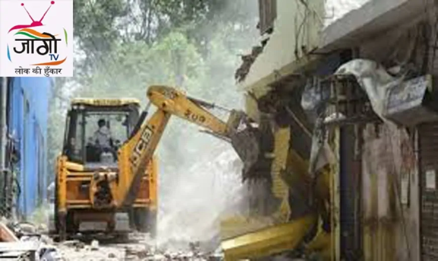 चंदोला झील क्षेत्र में बड़े पैमाने पर अतिक्रमण हटाओ अभियान