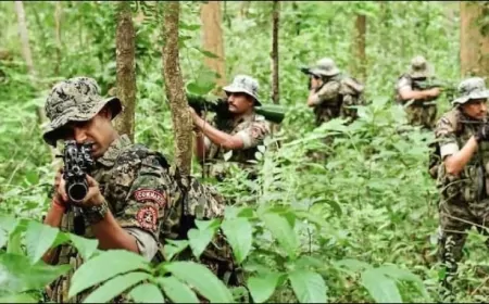 बीजापुर में नक्सलियों और सुरक्षाबलों में मुठभेड़ जारी, एक नक्सली ढेर