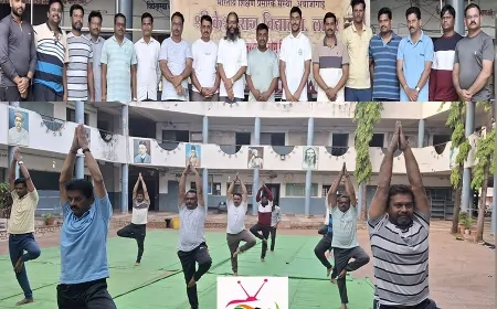 लातूर के उसी विद्यालय में योग शिक्षक बने पूर्व छात्र गोरज दायमा, जहाँ से ली थी पहली शिक्षा