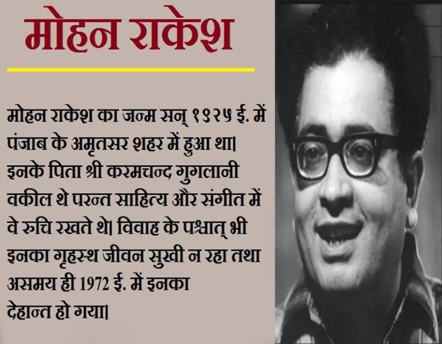 मोहन राकेश की जन्मशती: आत्मसंघर्ष, आधुनिकता और रंगमंच की अंतर्ध्वनि