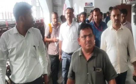 खड़गपुर रेलवे स्टेशन का SIG निरीक्षण: यात्री सुविधाओं की गुणवत्ता और परिचालन दक्षता पर रहा विशेष फोकस