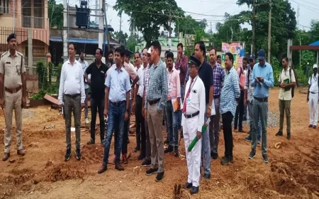 डीआरएम के.आर. चौधरी ने खड़गपुर-रूपसा-बंगरीपोसी रेलखंड का किया निरीक्षण, अमृत स्टेशन योजना कार्यों की समीक्षा