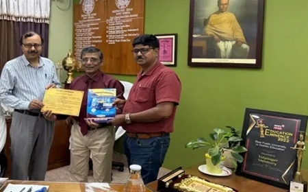 फजी लॉजिक अनुसंधान में उत्कृष्ट योगदान के लिए विद्यासागर विश्वविद्यालय को ‘गवेषण उत्कृष्टता पुरस्कार’