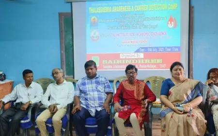 "केवल जागरूकता ही थैलेसीमिया को रोक सकती है" - खड़गपुर में थैलेसीमिया वाहक पहचान शिविर आयोजित