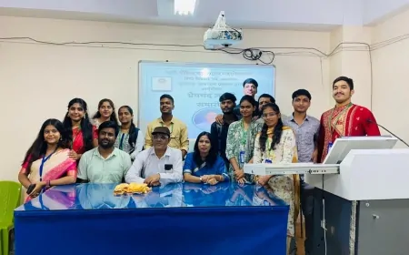 आर.बी.सी. सांध्य कॉलेज में प्रेमचंद जयंती पर संगोष्ठी — ‘प्रेमचंद की प्रासंगिकता’ विषय पर विचार-विमर्श