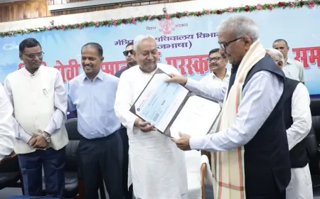 भारतीय भाषा परिषद को बिहार सरकार का सम्मान : स्वर्ण जयंती वर्ष में श्रेष्ठ साहित्यिक संस्था का गौरव