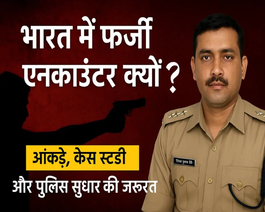 भारत में फर्जी एनकाउंटर क्यों बढ़े? आंकड़े, केस स्टडी और पुलिस सुधार की जरूरत