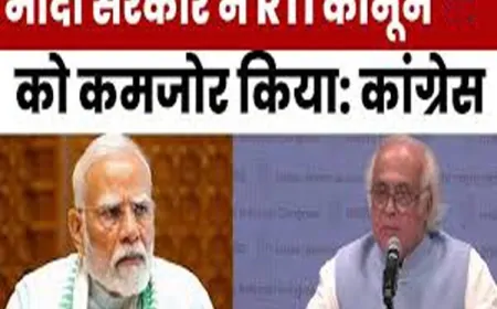 RTI कानून के कमजोर होने पर कांग्रेस ने उठाई आवाज, देश की जनता बोली-सूचना अधिकार नहीं, लोकतंत्र भी कमजोर!
