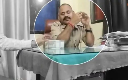 2 लाख की डील! लखनऊ के पेपर मिल चौकी के अंदर घूस लेते पकड़ा गया दरोगा