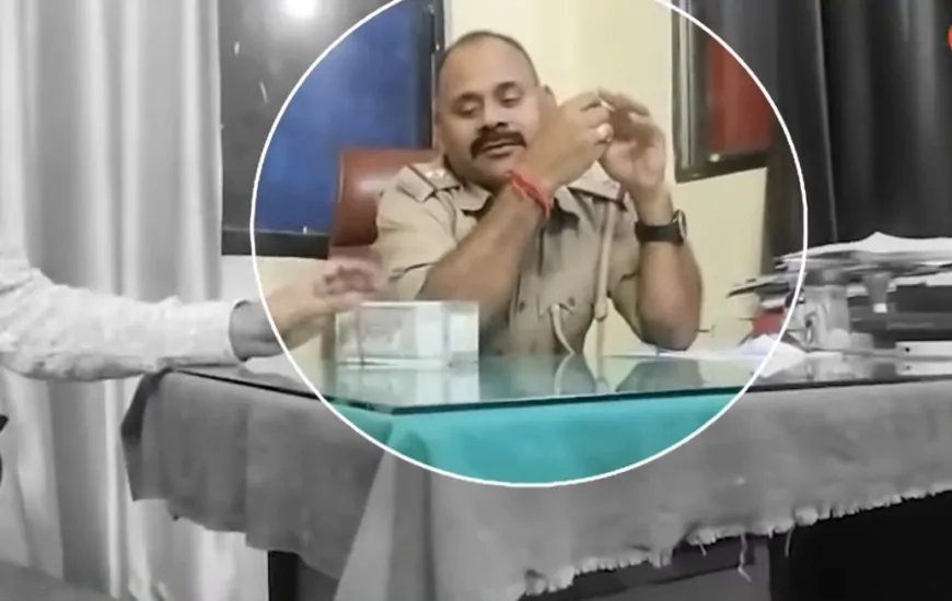 2 लाख की डील! लखनऊ के पेपर मिल चौकी के अंदर घूस लेते पकड़ा गया दरोगा