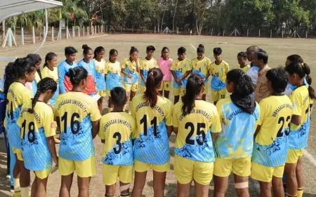 पूर्वी क्षेत्र अंतर-विश्वविद्यालय महिला फुटबॉल: चौथे दिन लीग चरण की शुरुआत, रोमांचक मुकाबलों से गूँजा मिदनापुर