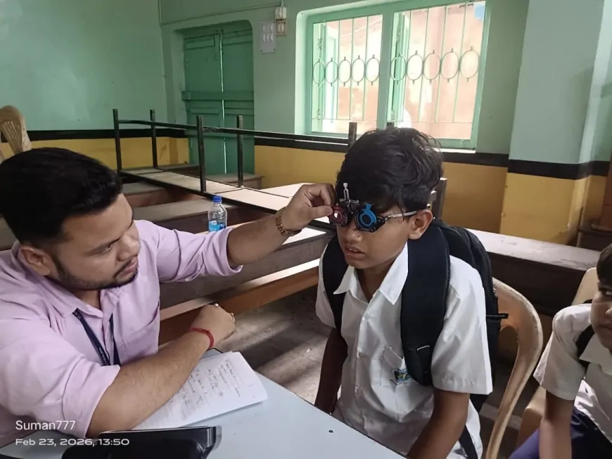 जवाहरलाल नेहरू विद्यापीठ (बॉयज़) में ‘मिशन रोशनी’ के तहत नेत्र जाँच शिविर का सफल आयोजन