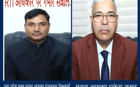 सूचना आयोग या सूचना का अवरोध? आरटीआई सुनवाई पर उठे सवालों के बीच मुख्य सूचना आयुक्त राजकुमार विश्वकर्मा और आयुक्त राकेश कुमार कटघरे में