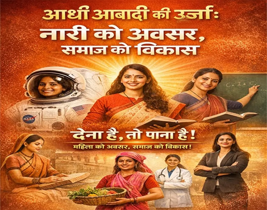 आधी आबादी की ऊर्जा: नारी को अवसर, समाज को विकास