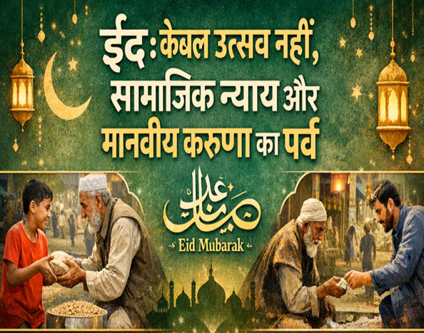 ईद: केवल उत्सव नहीं, सामाजिक न्याय और मानवीय करुणा का पर्व