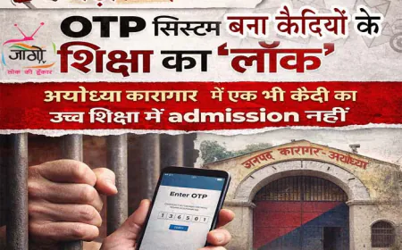 OTP सिस्टम बना कैदियों की शिक्षा का ‘लॉक’: अयोध्या जिला कारागार में एक भी कैदी का उच्च शिक्षा में प्रवेश नहीं