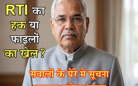 सूचना का प्रहरी या प्रक्रिया का किला? सूचना आयुक्त राकेश कुमार की कार्यशैली पर उठते गंभीर सवाल