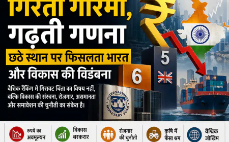 गिरती गरिमा, गढ़ती गणना: छठे स्थान पर फिसलता भारत और विकास की विडंबना