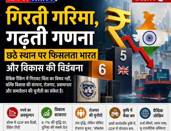 गिरती गरिमा, गढ़ती गणना: छठे स्थान पर फिसलता भारत और विकास की विडंबना