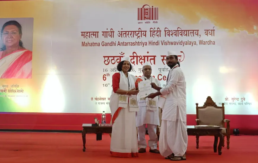 काचरपाड़ा के रजनीश मिश्रा को फिल्म अध्ययन में स्वर्ण पदक