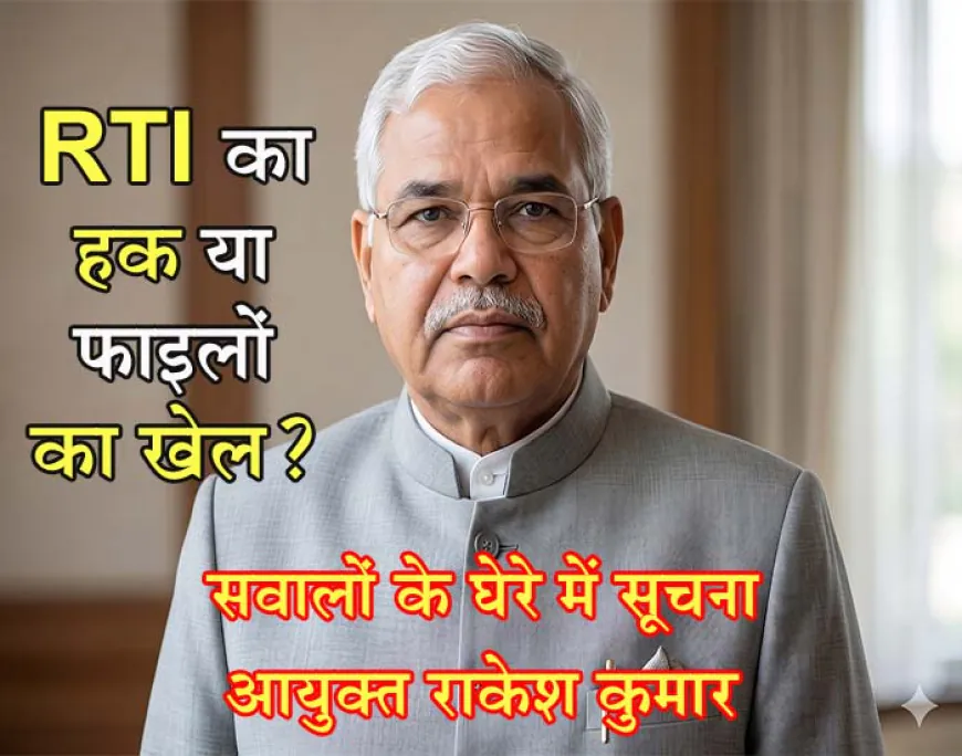 सूचना का प्रहरी या प्रक्रिया का किला? सूचना आयुक्त राकेश कुमार की कार्यशैली पर उठते गंभीर सवाल