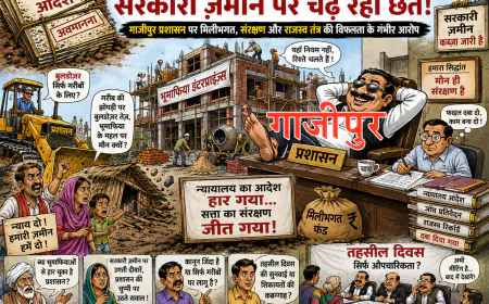 बेदखली आदेश कागज़ों में दफ़न, सरकारी ज़मीन पर चढ़ रही छत