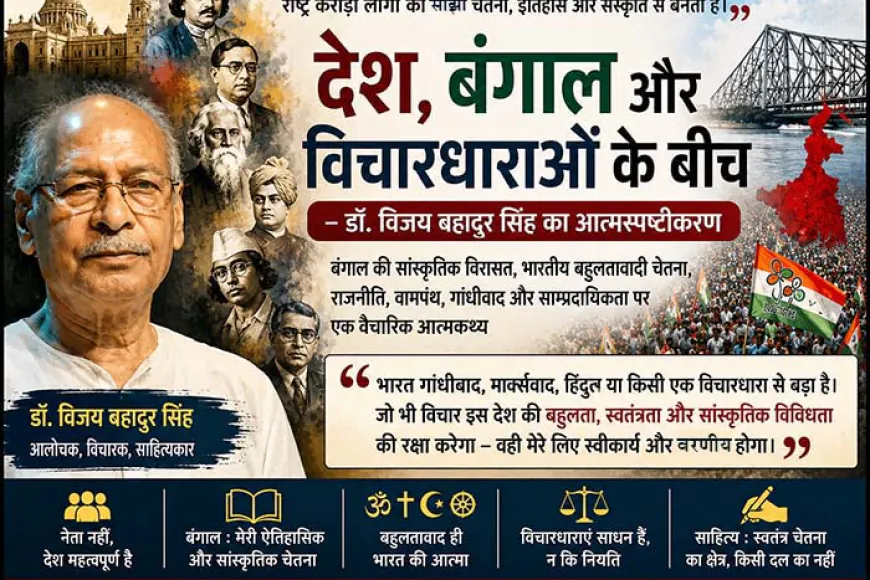 देश, बंगाल और विचारधाराओं के बीच : डॉ. विजय बहादुर सिंह का आत्मस्पष्टीकरण