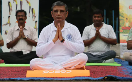 विद्यासागर विश्वविद्यालय में अंतरराष्ट्रीय योग दिवस का आयोजन, 300 प्रतिभागियों ने किया योग
