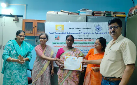 उन्नत भारत अभियान: विद्यासागर विश्वविद्यालय में महिलाओं का प्रशिक्षण