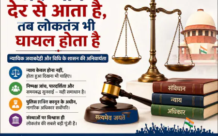 जब न्याय देर से आता है: लोकतंत्र, न्यायपालिका और जवाबदेही