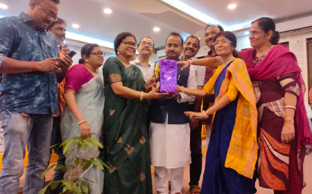 विद्यासागर विश्वविद्यालय में पूर्व छात्र एवं मंत्री राजेश महतो का अभिनंदन, बोले- "मेरे शिक्षकों ने मुझे गढ़ा"