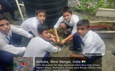 जवाहरलाल नेहरू विद्यापीठ (बॉयज़) हाई स्कूल में उत्साहपूर्वक मनाया गया 'अरण्य सप्ताह'