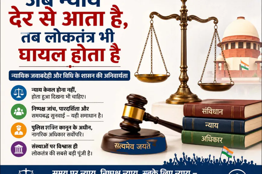 जब न्याय देर से आता है: लोकतंत्र, न्यायपालिका और जवाबदेही