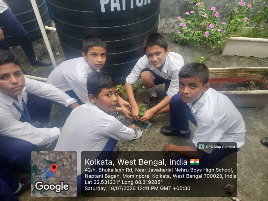 जवाहरलाल नेहरू विद्यापीठ (बॉयज़) हाई स्कूल में उत्साहपूर्वक मनाया गया 'अरण्य सप्ताह'