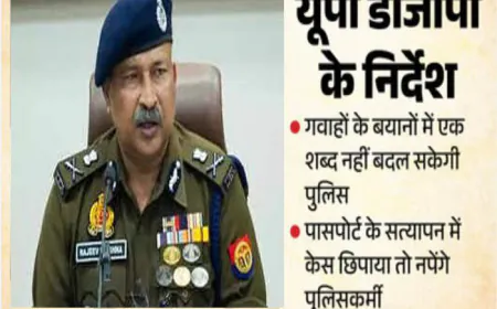 गवाहों के बयान में हेरफेर नहीं कर सकेगी पुलिस, उत्तर प्रदेश DGP के सख्त निर्देश