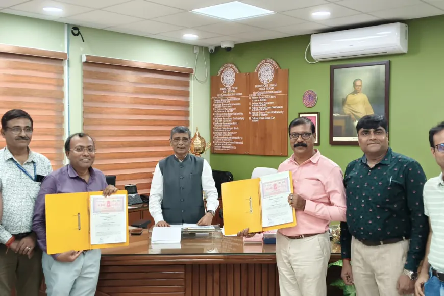 विद्यासागर विश्वविद्यालय-राष्ट्रीय पुस्तकालय में अनुसंधान व प्रशिक्षण MoU