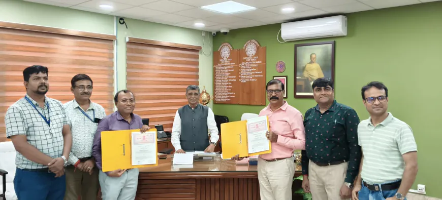 विद्यासागर विश्वविद्यालय-राष्ट्रीय पुस्तकालय में अनुसंधान व प्रशिक्षण MoU