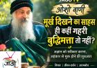 मूर्ख दिखने का साहस ही कहीं गहरी बुद्धिमत्ता तो नहीं?
