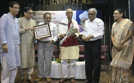 भारतीय भाषा परिषद में शिक्षा सम्मान समारोह, 20 शिक्षक सम्मानित