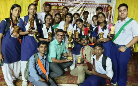 यूथ पार्लियामेंट-2026 प्रतियोगिता में हाजी नगर आदर्श हिंदी विद्यालय को मिला द्वितीय स्थान