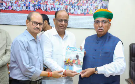 राजस्थानी भाषा को आठवीं अनुसूची में शामिल करने की माँग, केंद्रीय मंत्री अर्जुन राम मेघवाल से मिला मारवाड़ी सम्मेलन का प्रतिनिधिमंडल