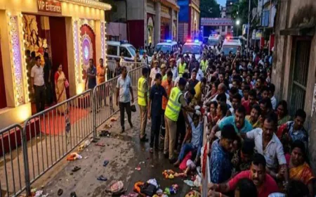 कोलकाता दुर्गा पूजा भगदड़ में 19 की मौत, 25 घायल